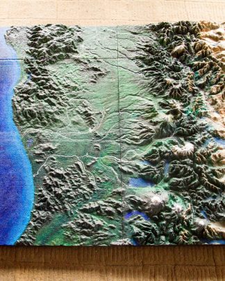 Maqueta del la Región de La Araucanía